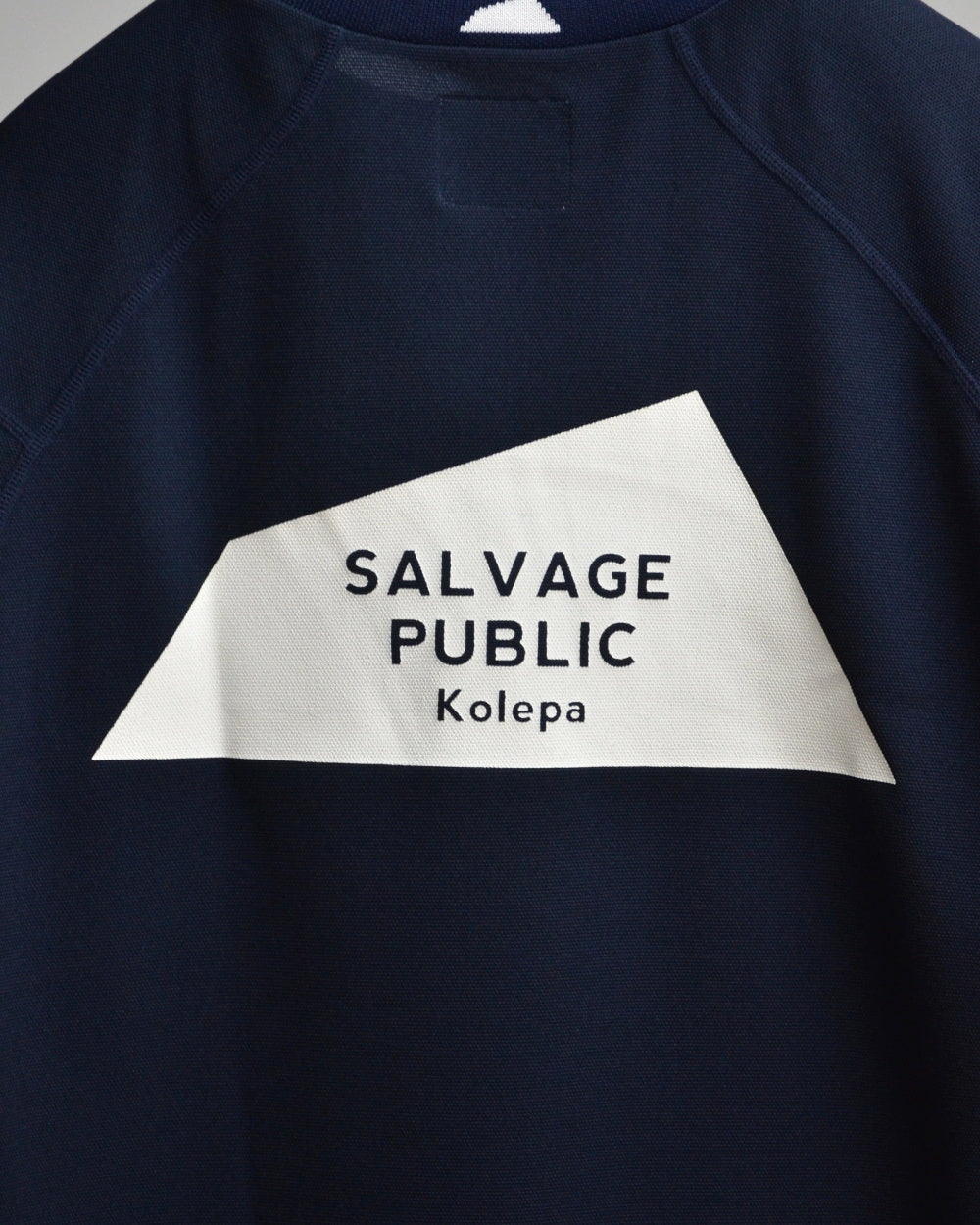 Mālama Recycle Pique Mockneck Shortsleeve(DH print) / NAVY
