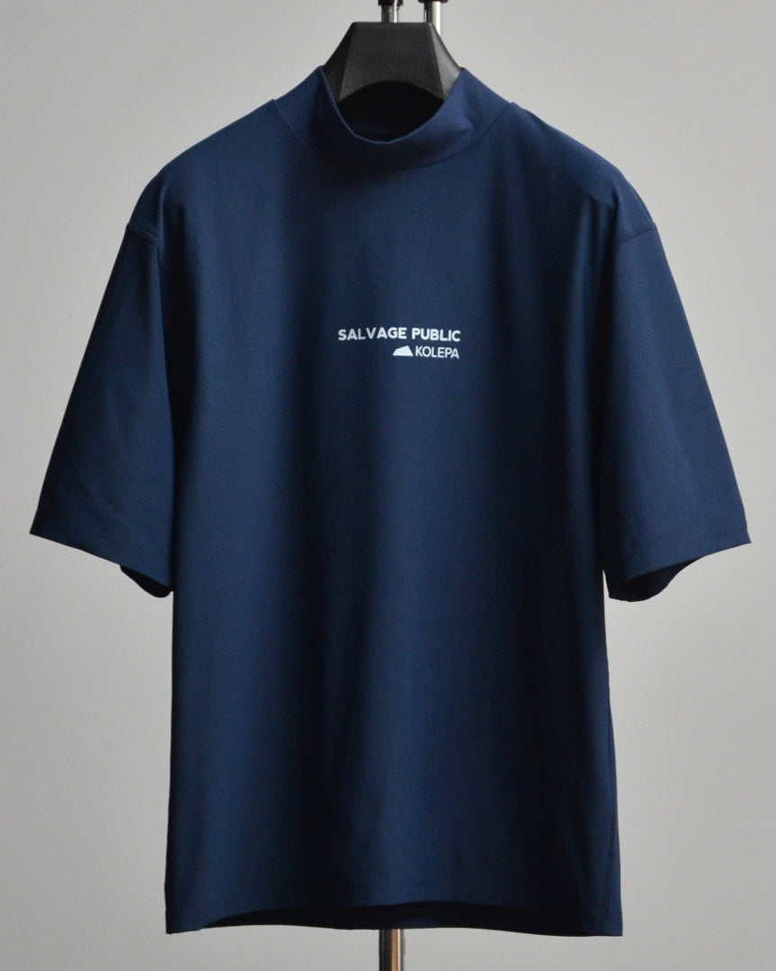 SALVAGE PUBLIC Kolepa サルベージ パブリック コレパ SURFモックネックTEE(Kolepa Stamp)/ NAVY