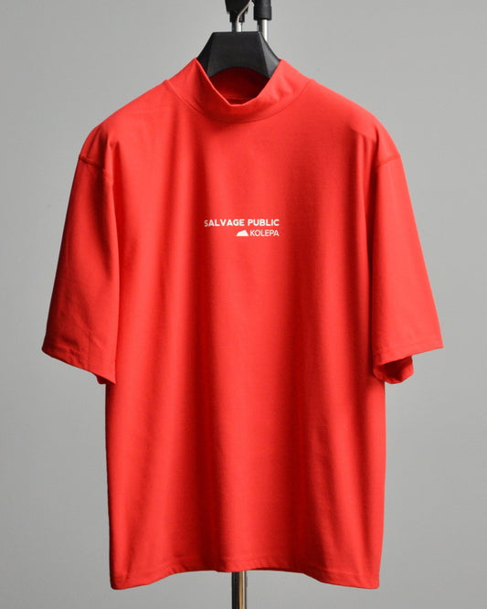 SALVAGE PUBLIC Kolepa サルベージ パブリック コレパ SURFモックネックTEE(Kolepa Stamp)/ RED