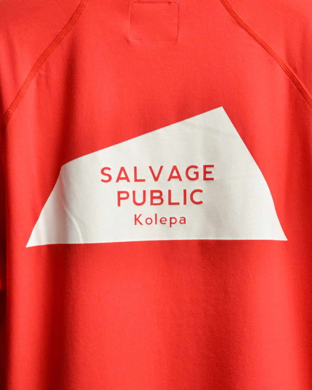 SALVAGE PUBLIC Kolepa サルベージ パブリック コレパ SURFモックネックTEE(Kolepa Stamp)/ RED