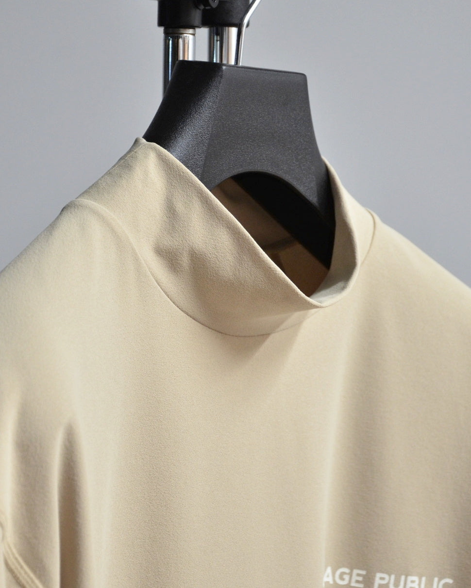 SALVAGE PUBLIC Kolepa サルベージ パブリック コレパ SURFモックネックTEE(Double quilt/Golfing)/ SAND