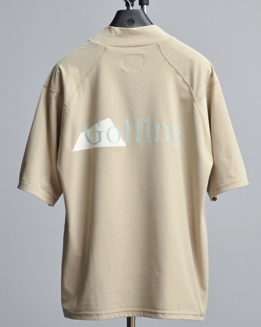 SALVAGE PUBLIC Kolepa サルベージ パブリック コレパ SURFモックネックTEE(Double quilt/Golfing)/ SAND