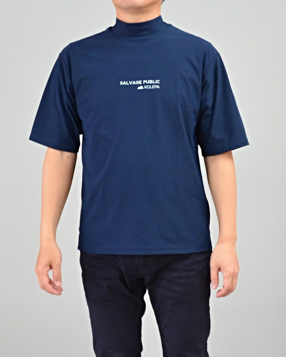 SALVAGE PUBLIC Kolepa サルベージ パブリック コレパ SURFモックネックTEE(Kolepa Stamp)/ NAVY