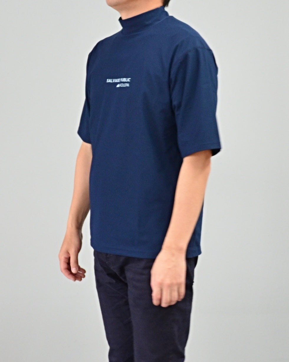SALVAGE PUBLIC Kolepa サルベージ パブリック コレパ SURFモックネックTEE(Kolepa Stamp)/ NAVY