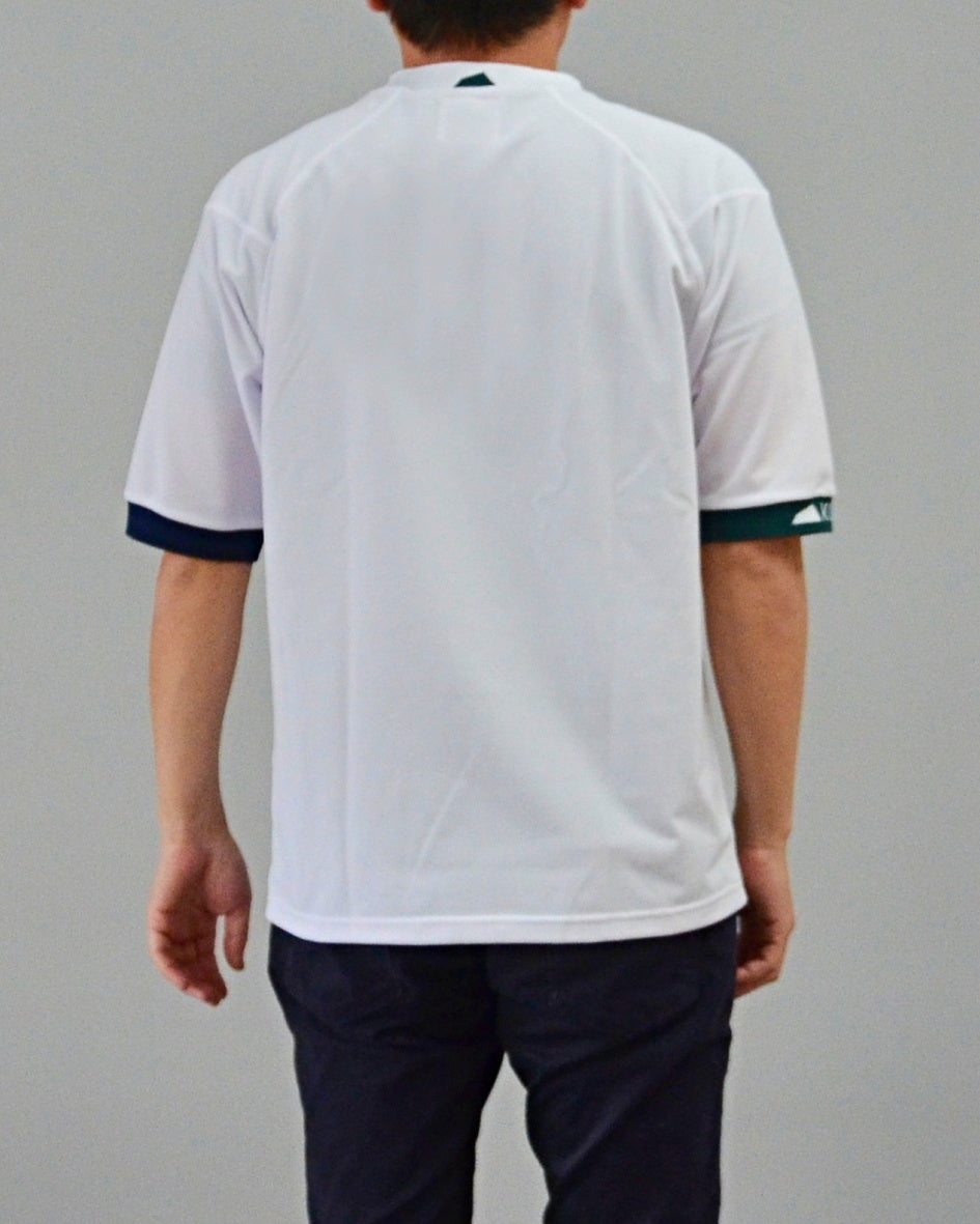 Mālama Recycle Pique Mockneck Shortsleeve / WHITE