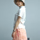 Gauge Trapeze Mini Skirt  | WOMEN / ORANGE