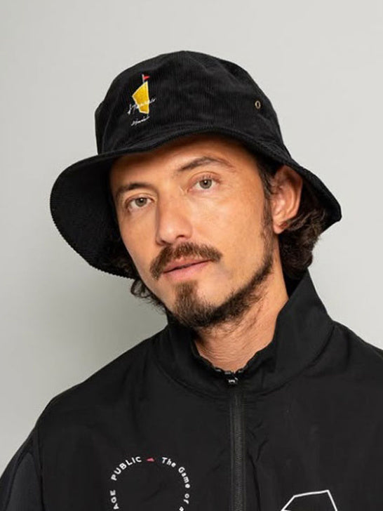 SVKA5025［サルベージパブリックコレパ］Uka コーデュロイバケット HAT / BLACK