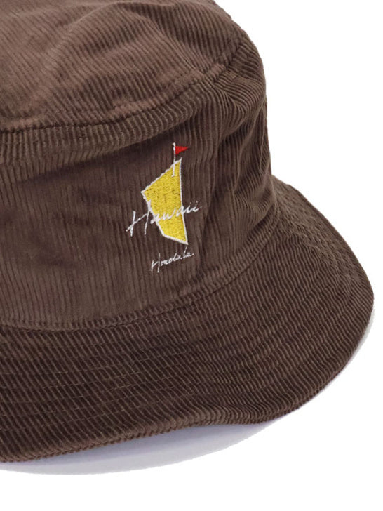 SVKA5025［サルベージパブリックコレパ］Uka コーデュロイバケット HAT / BROWN