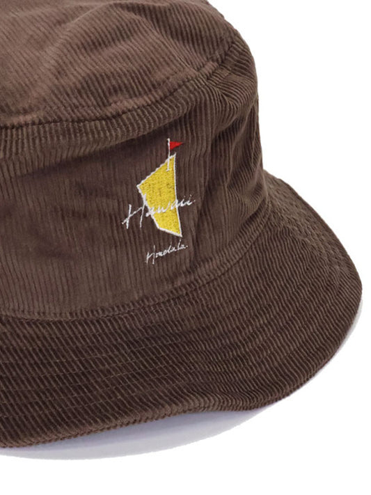 SVKA5025［サルベージパブリックコレパ］Uka コーデュロイバケット HAT / BROWN
