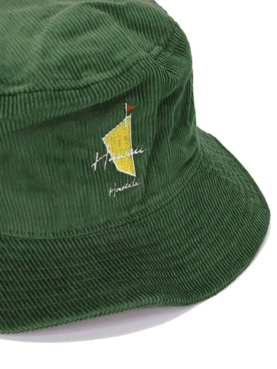 SVKA5025［サルベージパブリックコレパ］Uka コーデュロイバケット HAT / GREEN