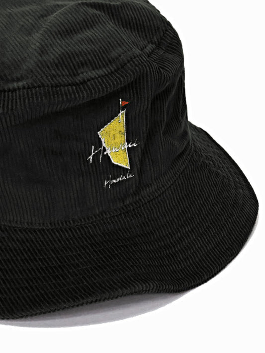 SVKA5025［サルベージパブリックコレパ］Uka コーデュロイバケット HAT / BLACK