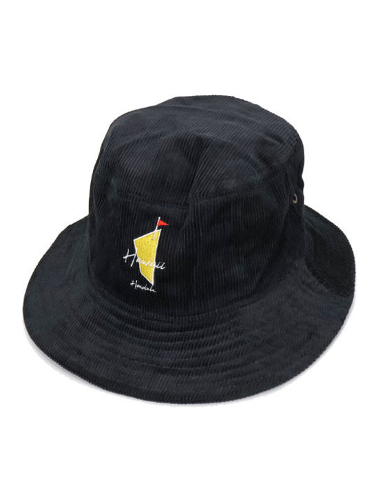 SVKA5025［サルベージパブリックコレパ］Uka コーデュロイバケット HAT / BLACK