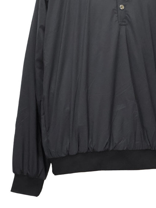 SVKA5020［サルベージパブリックコレパ］バックプリント ハーフジップ パデッドジャケット / BLACK