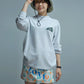［サルベージパブリックコレパ］マロオモックネック L/S  / Ice Grey