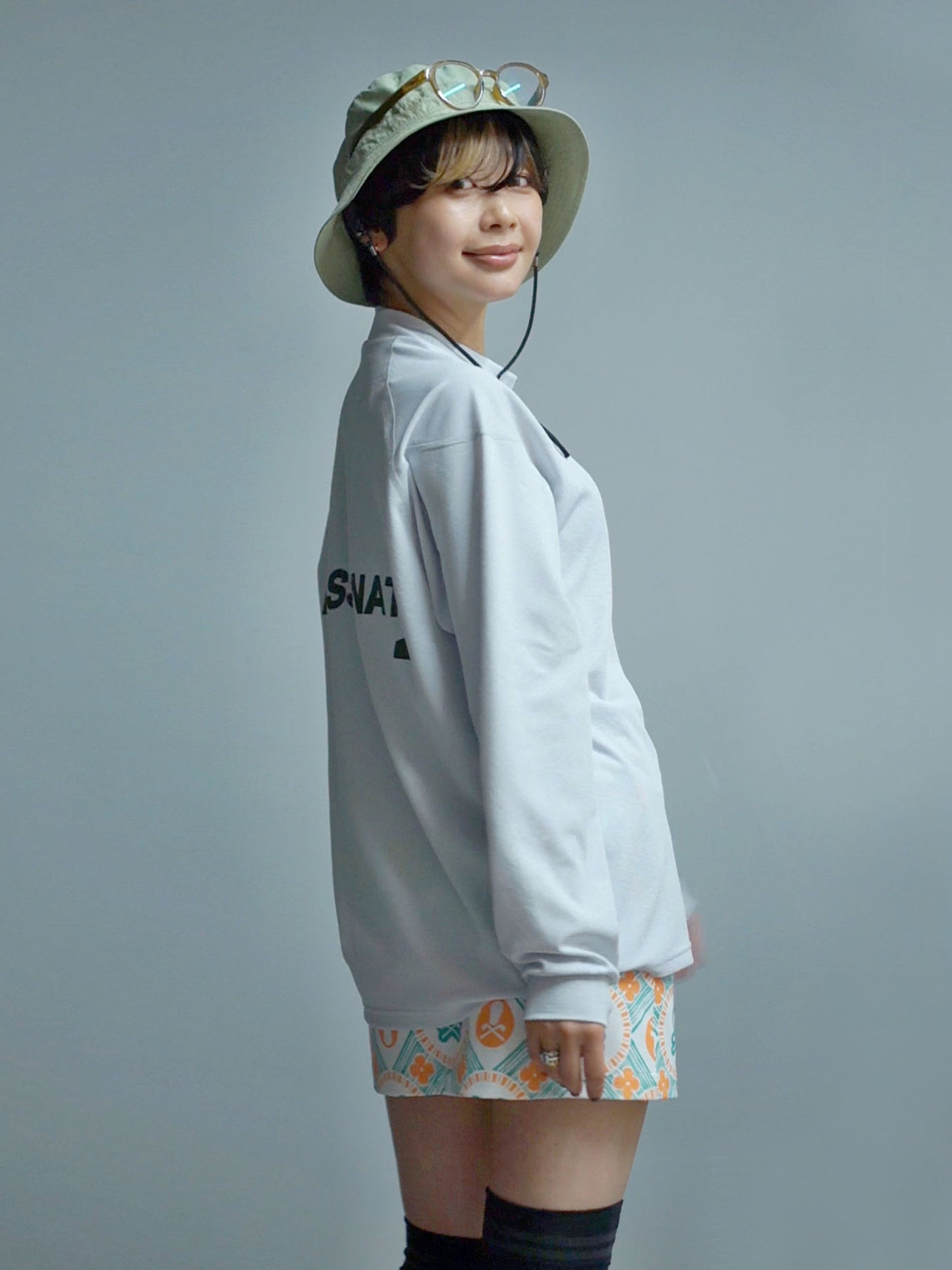 ［サルベージパブリックコレパ］マロオモックネック L/S  / Ice Grey