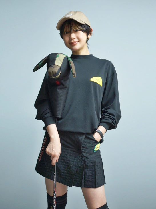 ［サルベージパブリックコレパ］マロオモックネック L/S  / Black