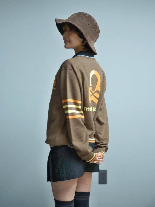 Quadro Silky Wool Sweater | MEN / BROWN