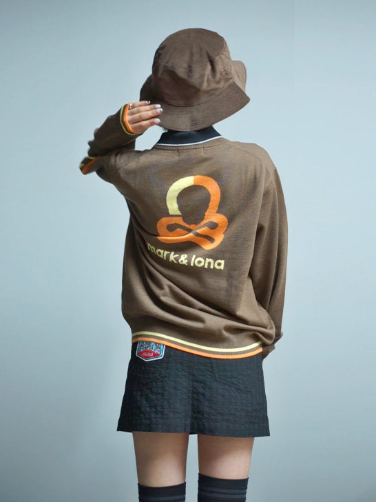 Quadro Silky Wool Sweater | MEN / BROWN