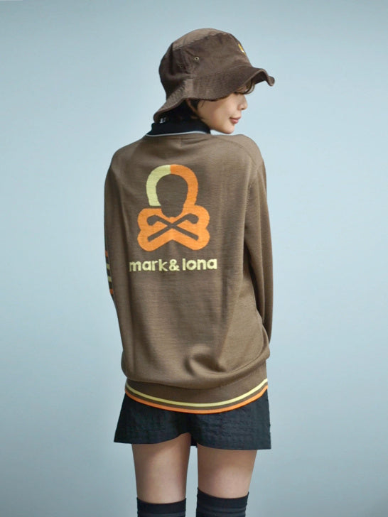 Quadro Silky Wool Sweater | MEN / BROWN