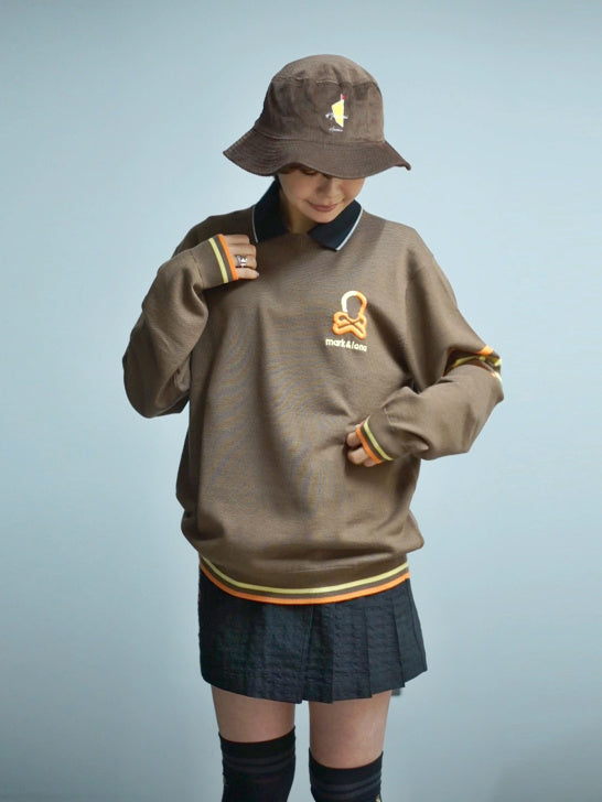 Quadro Silky Wool Sweater | MEN / BROWN