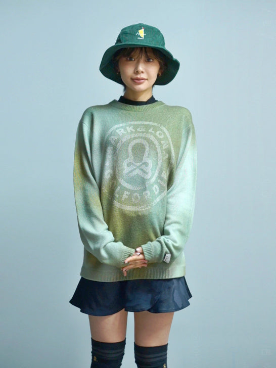 Eclipse Camo Cashmere Knit | MEN / ORANGE