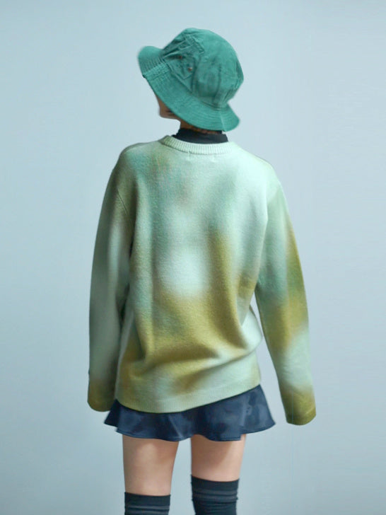 Eclipse Camo Cashmere Knit | MEN / KHAKI