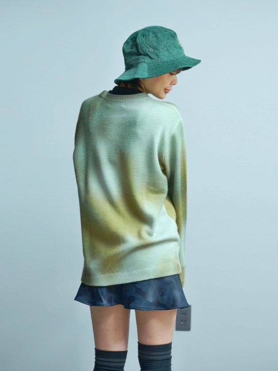 Eclipse Camo Cashmere Knit | MEN / KHAKI