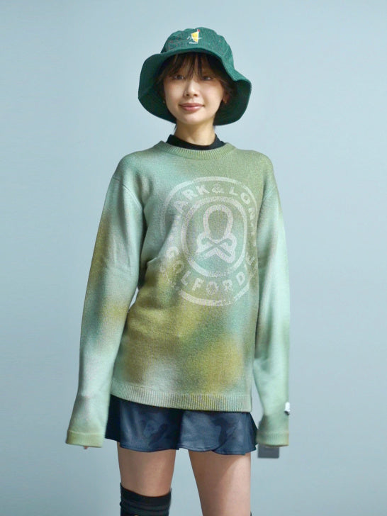 Eclipse Camo Cashmere Knit | MEN / KHAKI