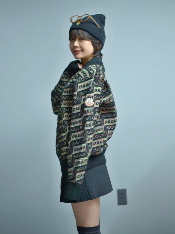 Dépêche Geometry Jacquard Knit | MEN / BLACK