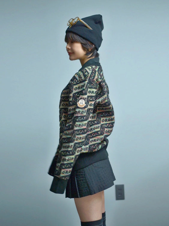 Dépêche Geometry Jacquard Knit | MEN / BLACK