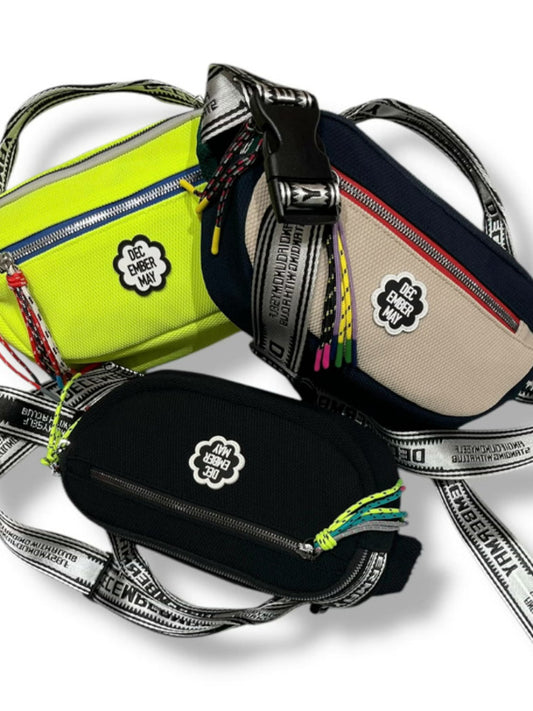 (DECEMBER MAY) Soft Mesh 2way Body bag/ UNISEX