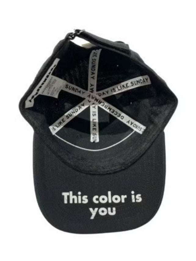 (DECEMBER MAY) Honeycomb Cap / UNISEX / BLACK