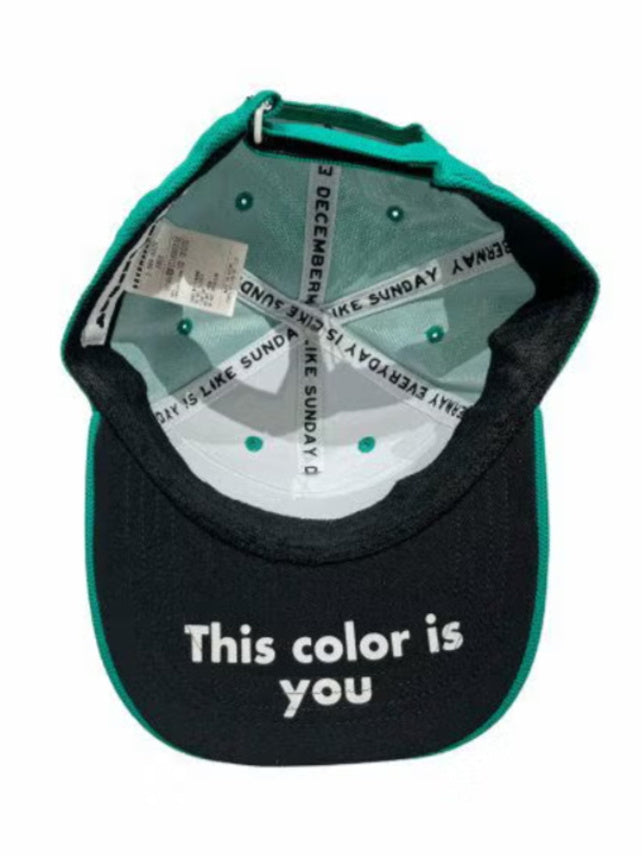 (DECEMBER MAY) Honeycomb Cap / UNISEX / NAVY