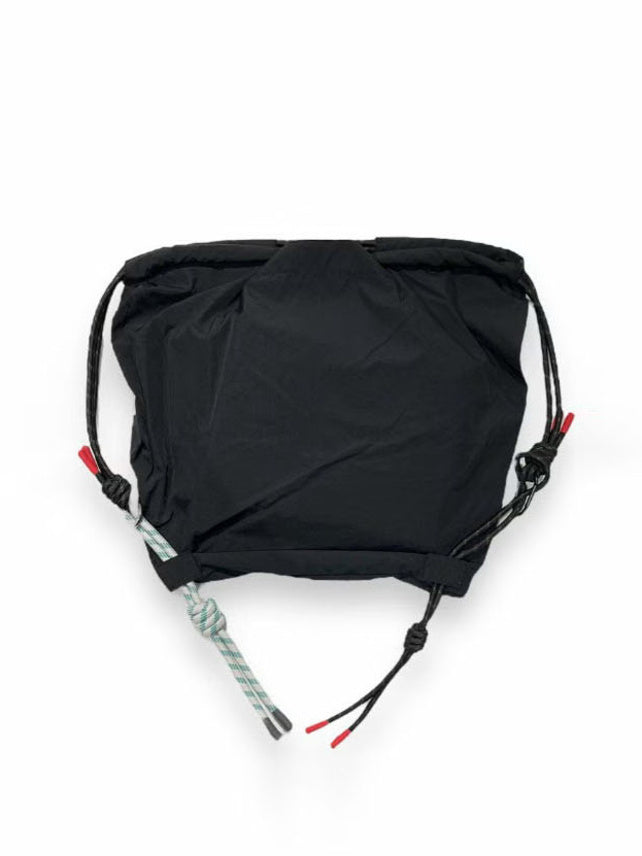(DECEMBER MAY) 2WAY BIG Logo embroidery code bag / BLACK