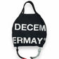 (DECEMBER MAY) 2WAY BIG Logo embroidery code bag / BLACK