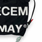 (DECEMBER MAY) 2WAY BIG Logo embroidery code bag / BLACK