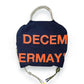 (DECEMBER MAY) 2WAY BIG Logo embroidery code bag / NAVY