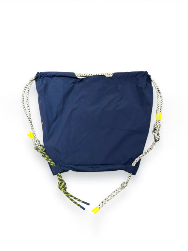 (DECEMBER MAY) 2WAY BIG Logo embroidery code bag / NAVY