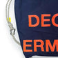 (DECEMBER MAY) 2WAY BIG Logo embroidery code bag / NAVY