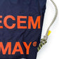 (DECEMBER MAY) 2WAY BIG Logo embroidery code bag / NAVY