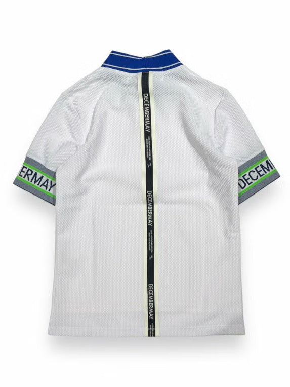 (DECEMBER MAY) Coolness Mesh mockneck / WOMEN  / WHITE