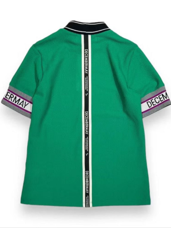 (DECEMBER MAY) Coolness Mesh mockneck / WOMEN  / GREEN