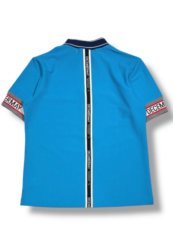 (DECEMBER MAY) Coolness Mesh mockneck / WOMEN  / AQUA