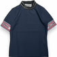 (DECEMBER MAY) Coolness Mesh mockneck / WOMEN  / NAVY