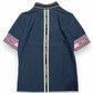 (DECEMBER MAY) Coolness Mesh mockneck / WOMEN  / NAVY
