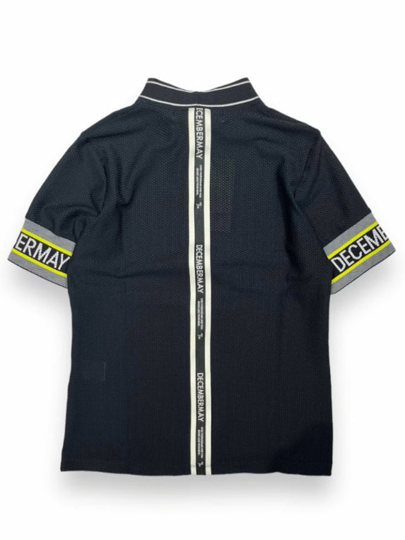 (DECEMBER MAY) Coolness Mesh mockneck / WOMEN  / BLACK