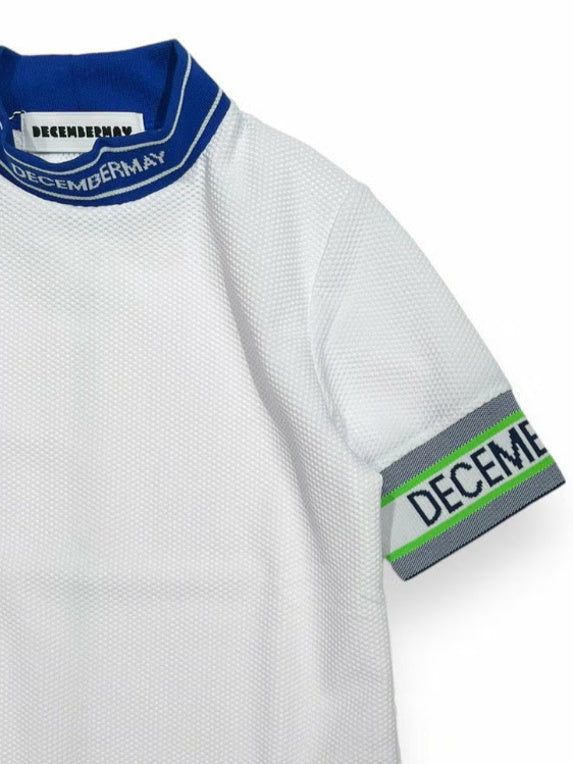 (DECEMBER MAY) Coolness Mesh mockneck / WOMEN  / WHITE