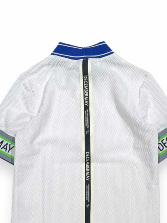 (DECEMBER MAY) Coolness Mesh mockneck / WOMEN  / WHITE