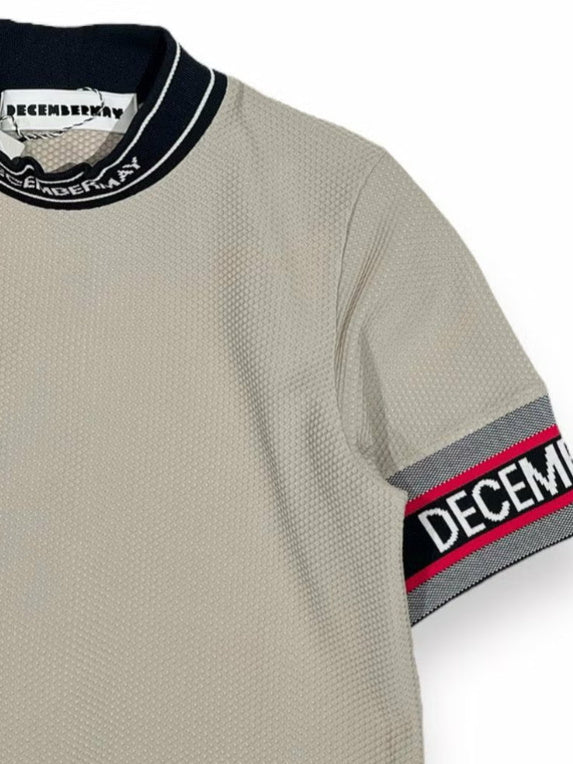 DECEMBER MAY) Coolness Mesh mockneck / WOMEN / BEIGE – ADVANTAGE
