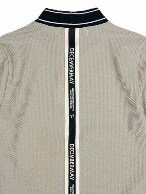 DECEMBER MAY) Coolness Mesh mockneck / WOMEN / BEIGE – ADVANTAGE